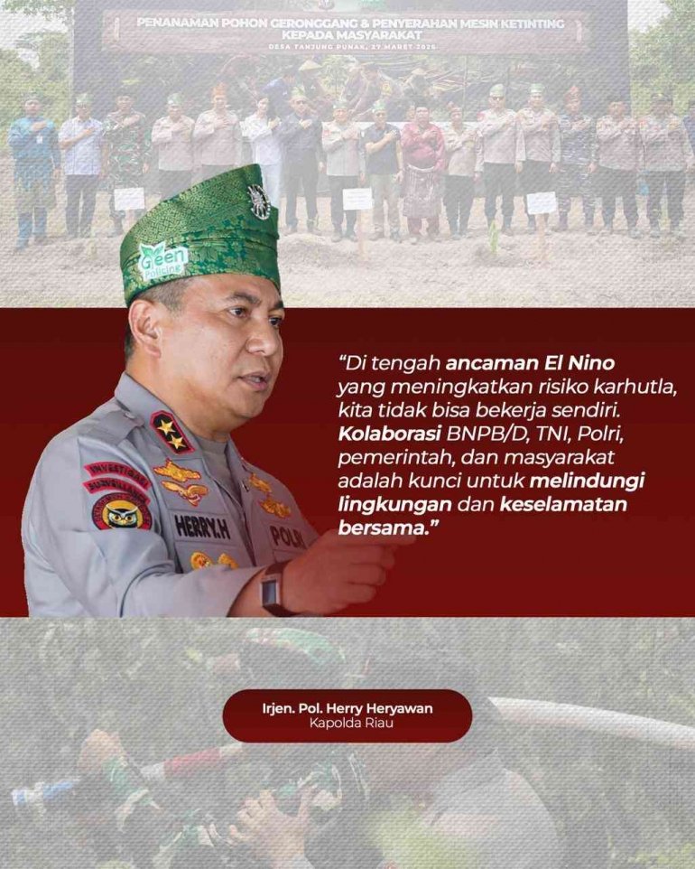 Kapolda Riau Irjen Pol. Herry Heryawan Tegaskan Komitmen Penegakan Hukum Karhutla